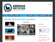 Tablet Screenshot of americanshihtzuclub.org